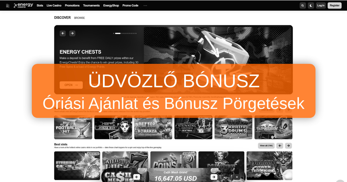 EnergyCasino: Üdvözöljük Magyarországon!